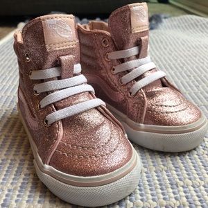Vans Pink Glitter High-tops
